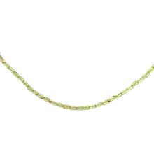 Load image into Gallery viewer, Cylindrical Peridot with Gold-filled accent beads